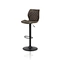 Brown velvet bar stool